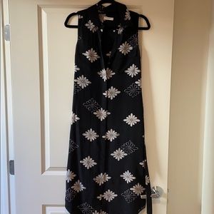 Equipment collared dress size small